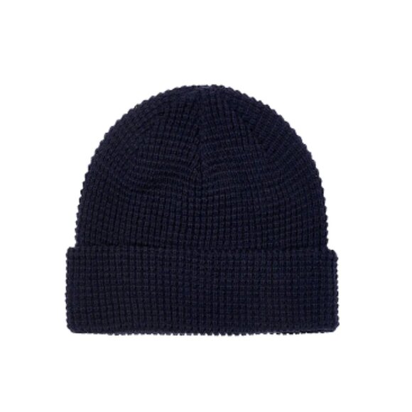 Palace Skateboards Sofar Waffle Beanie Navy FW23 Tri-Ferg Knit Acrylic - Picture 3 of 6